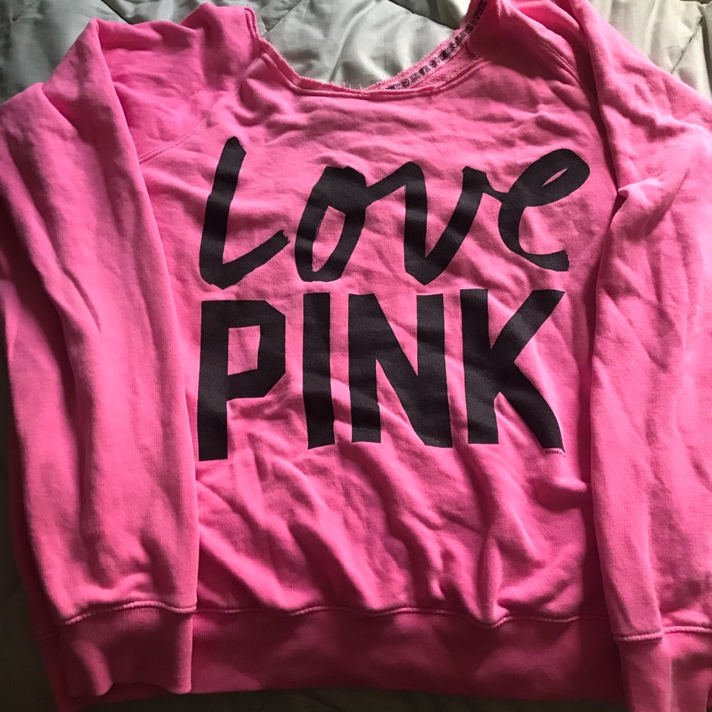 Neon pink sweatshirt